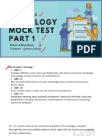 CUET MCQ Sociology Compiled PDF