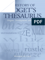 A History of Roget's Thesaurus - Origins, Development, and Design (2004) PDF