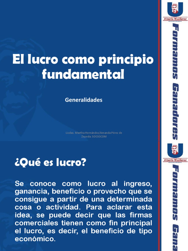 El Lucro PDF | PDF