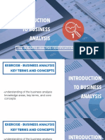 Intro to Business Analysis Core Concepts