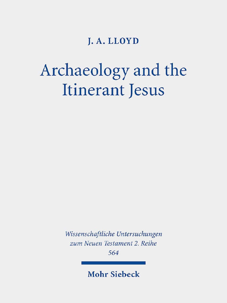 Archeology and The Itinerant Jesus PDF PDF