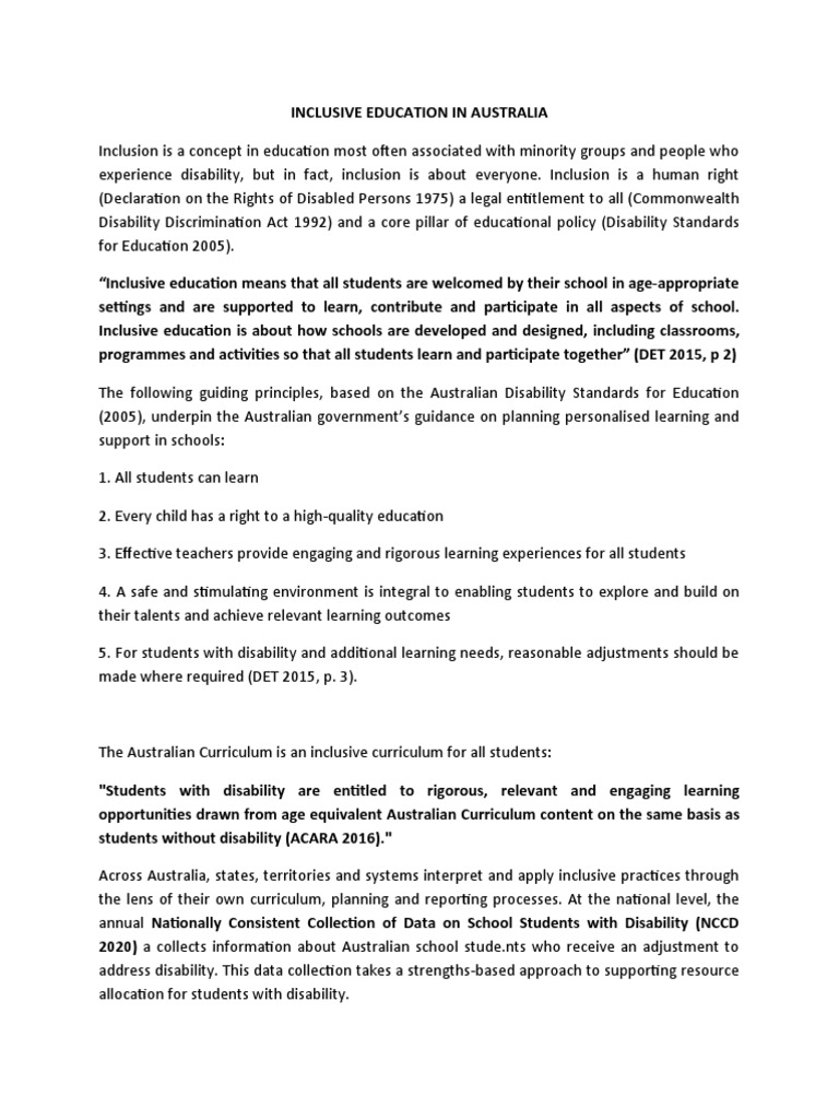 WHAT IS INCLUSIVE EDUCATION PDF 2020 visual data 8