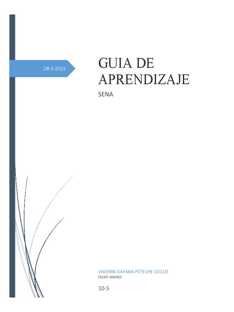 Guia de Aprendizaje SENA | PDF