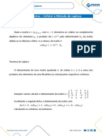 Mat Gu Jap Determinnates Cofator e Metodo de Laplace PDF