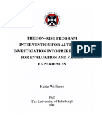 The Son-Rise Program Intervention For Autism: An Investigation Into Prerequisites For Evaluation and Family Experiences