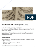 Quantificando A Tarefa de Aprender Grego - Greg Lanier PDF