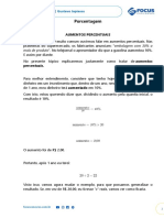 Aumentos e reduções percentuais em matemática básica