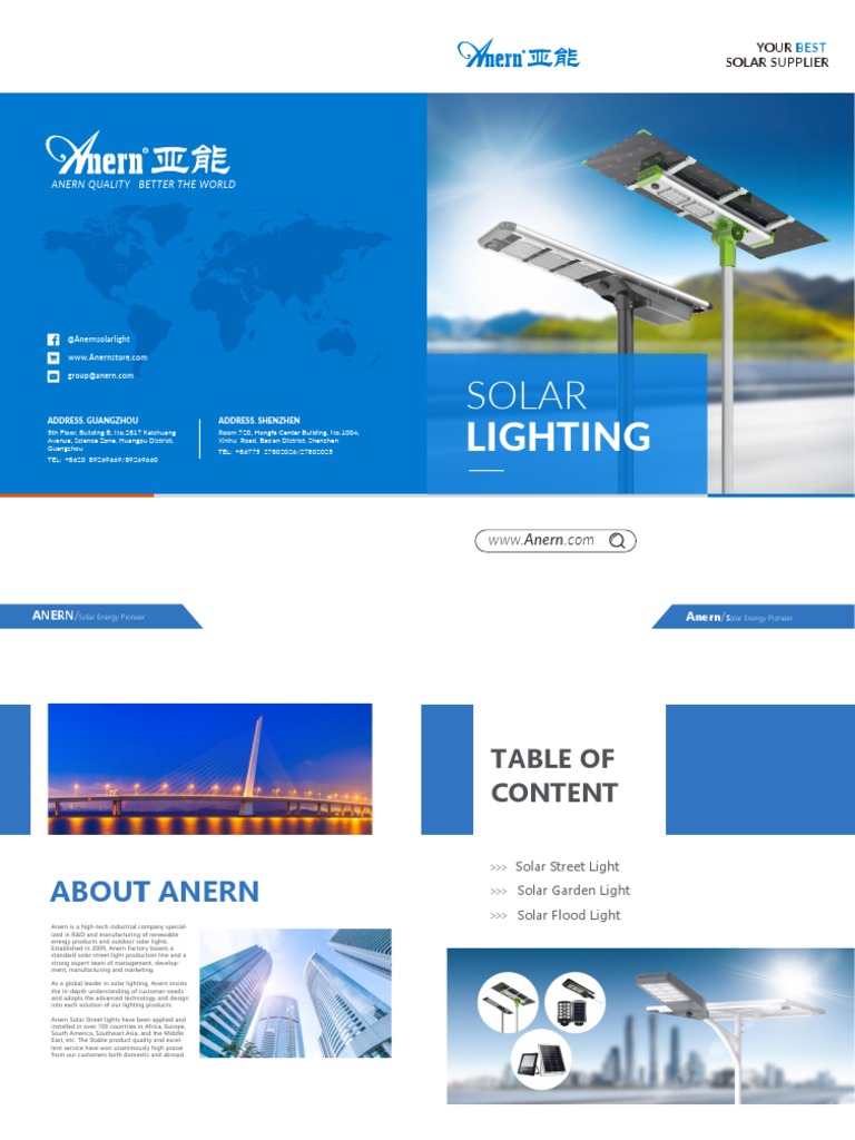 2023 Solar Street Light Catalog PDF Solar Panel Lighting