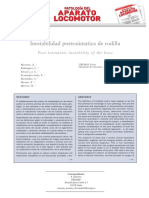 Inestabilidad Postraumatica de Rodilla