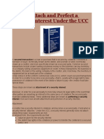 How To Attach and Perfect A Security Interest Under The UCC