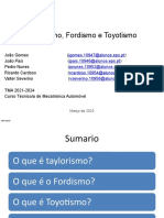 Taylorismo, Fordismo e Toyotismo: modos de organização industrial