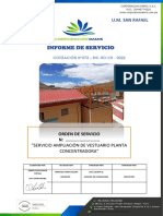 Informe Servicio de Ampliacion de Vestuario PDF