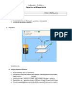 Physics Lab 3 Capacitors PDF