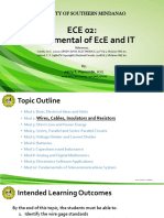 ECE02 Mod2 - WIRES, CABLES, INSULATORS RESISTORS