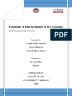 Functions of Entrepreneurs in The Economy