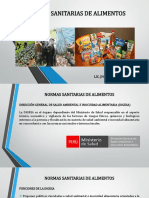 Normas Sanitarias de Alimentos PDF