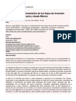 LET - Estructura y Comportamiento de Los Flujos de Inversión Extranjera Directa Hacia y Desde México - 2023-05-03 PDF