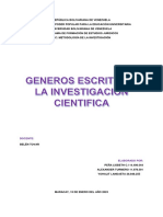 Generos Escritos de La Investigacion Cientifica PDF