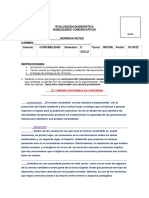 Ev. Diagnóstica HABILIDADES COMUNICATIVAS PDF