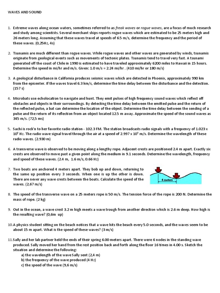 Waves and Sound and Doppler | PDF | Science & Mathematics