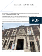 Museo Kaluz, La Antigua Vecindad Donde Vivió Tin Tan PDF