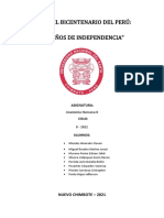 Bicentenario Perú Independencia