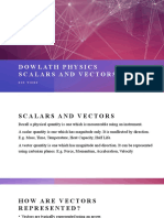 Scalar and Vector (Phys Lessons)