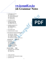 English Grammar Notes PDF