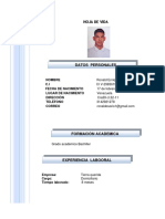 HOJA DE VIDA Ronald PDF