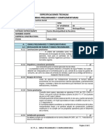 Obras preliminares especificaciones técnicas