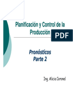 Planificación y Control de Producción - Pronósticos Parte 2