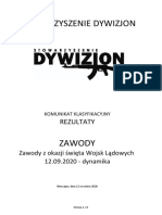 Rezultaty - Zawody Z Okazji Święta Wojsk Lądowych 12.09.2020 - Dynamika PDF