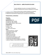 Proyecto Final Amplificador de Audio Con Tda 2822 PDF