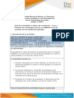 Guía 3 de Actividades y Rúbrica de Evaluación - Unidad 2 - Etapa 3 - Plantear Las Estrategias para La Cia CABEGO S.A.S, de Acuerdo Con Las Tendencias Globales