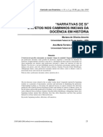 Docência, afetos e narrativas de si de professores iniciantes