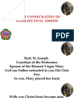 Act of Consecration To Saint Joseph
