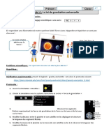 Nom Prénom Act 4 Loi de Gravitation