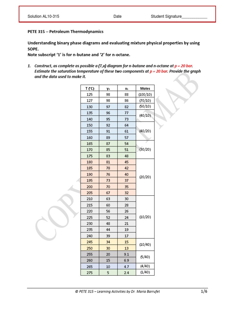 315 Al10 S2023 1 PDF | PDF | Gases | Chemistry