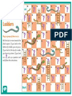 Snakes and Ladders game instructions