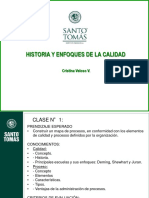 Clase NÂ°1 Historia y Enfoques de La Calidad PDF