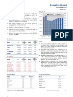 Derivatives Report 9th September 2011
