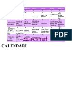 Calendario Cuaresmal