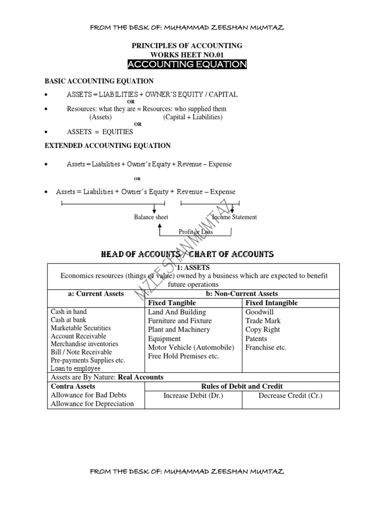 Accounting Work sheet No.01-1.pdf | PDF