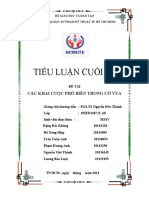 TIỂU LUẬN CUỐI KỲ