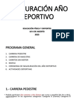 Inauguración Año Deportivo PDF