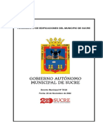 1 RG.M 078 - 2022 Reglamento de Edificaciones Del Municipio de Sucre PDF