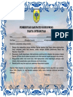 Pakta Integritas Pemerintah Kabupaten Bondowoso