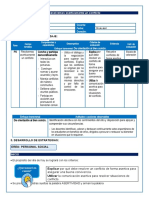 Institución Educativa: Docente: Área: Fecha: Grado: Duración