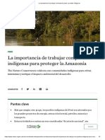 La Importancia de Proteger La Amazonía Junto A Pueblos Indígenas PDF