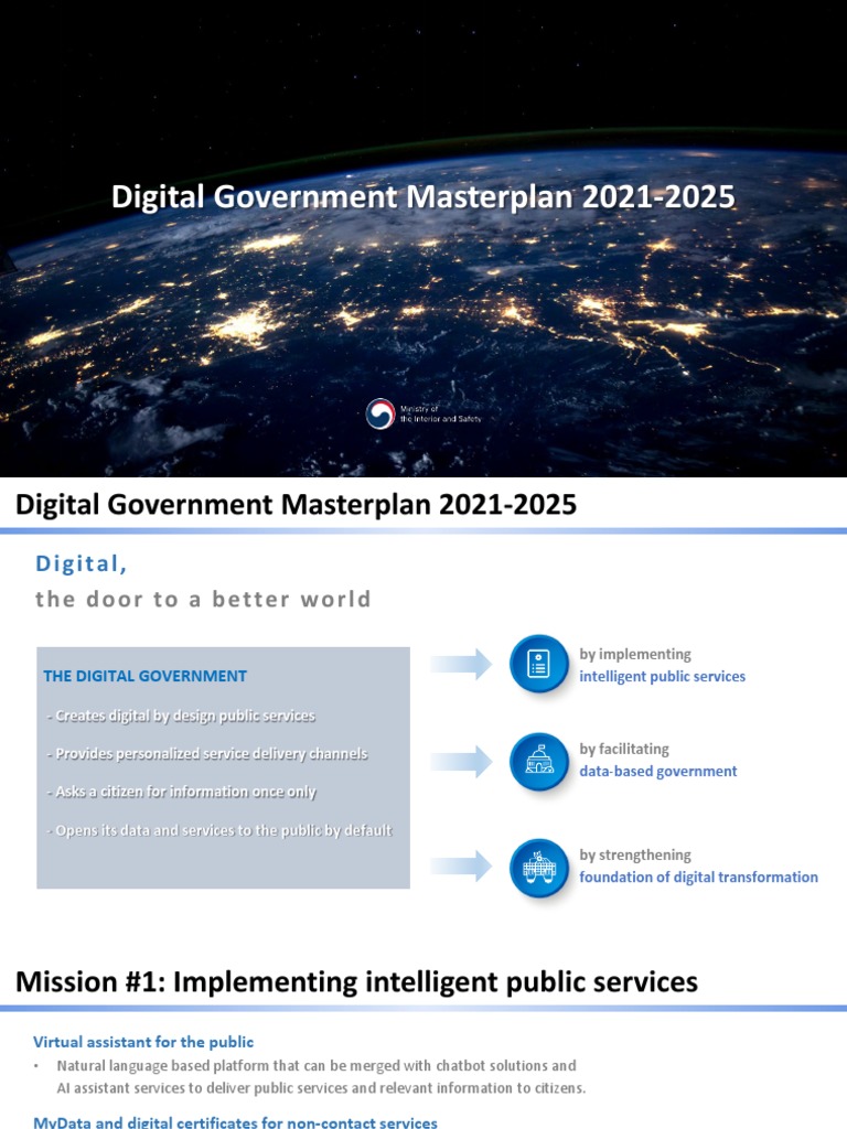 Digital Government Masterplan 20212025 PDF